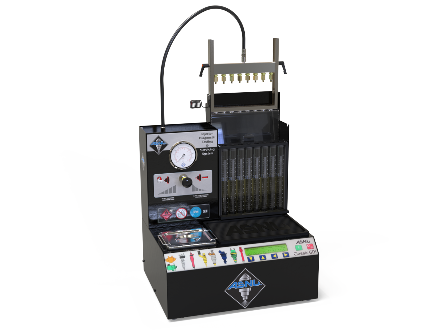 ASNU injector diagnostic testing machine